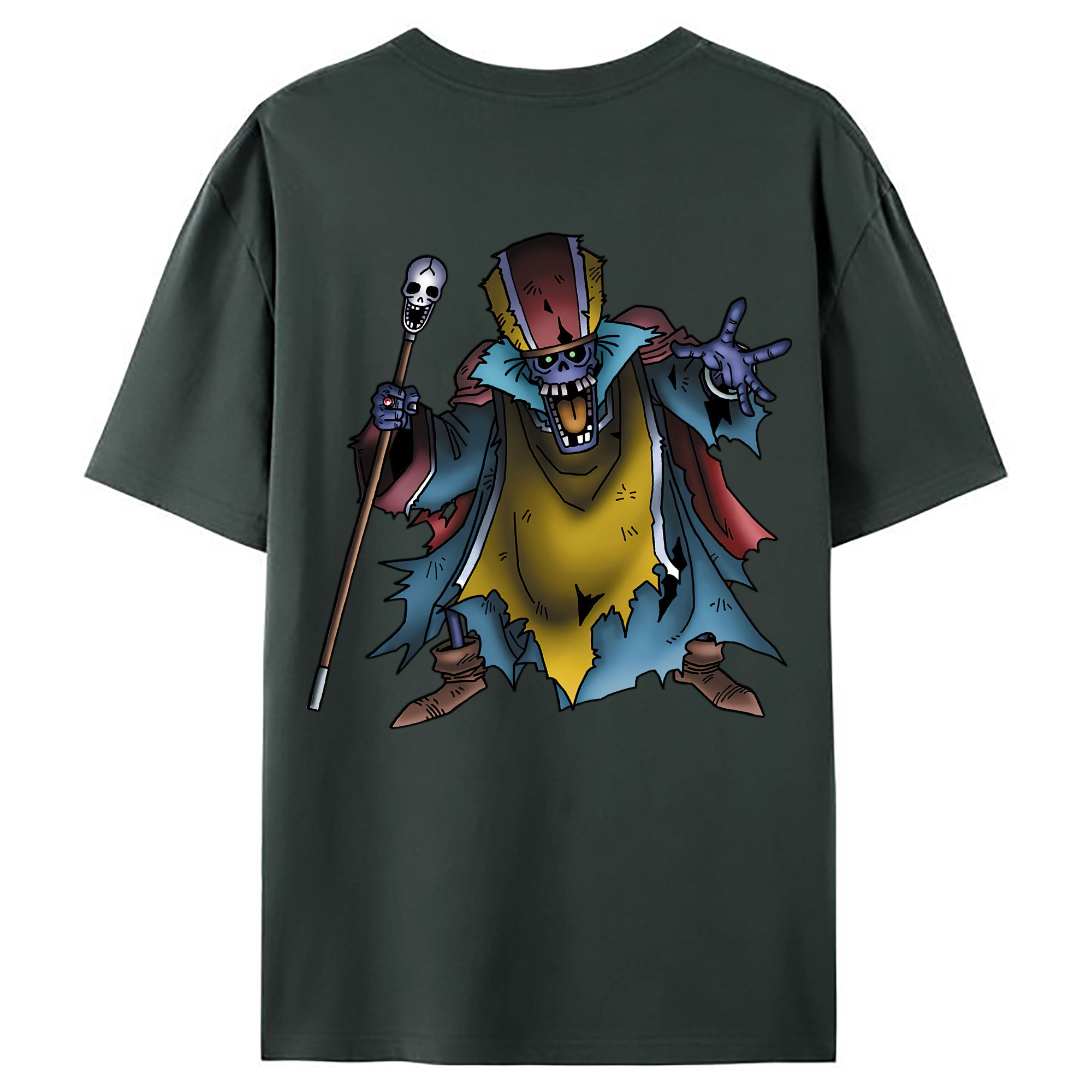 （画像用） ドラゴンクエスト Doragon Kuesuto Dragon Quest 綿100％ メンズ半袖Tシャツ（バックプリント） 通気性